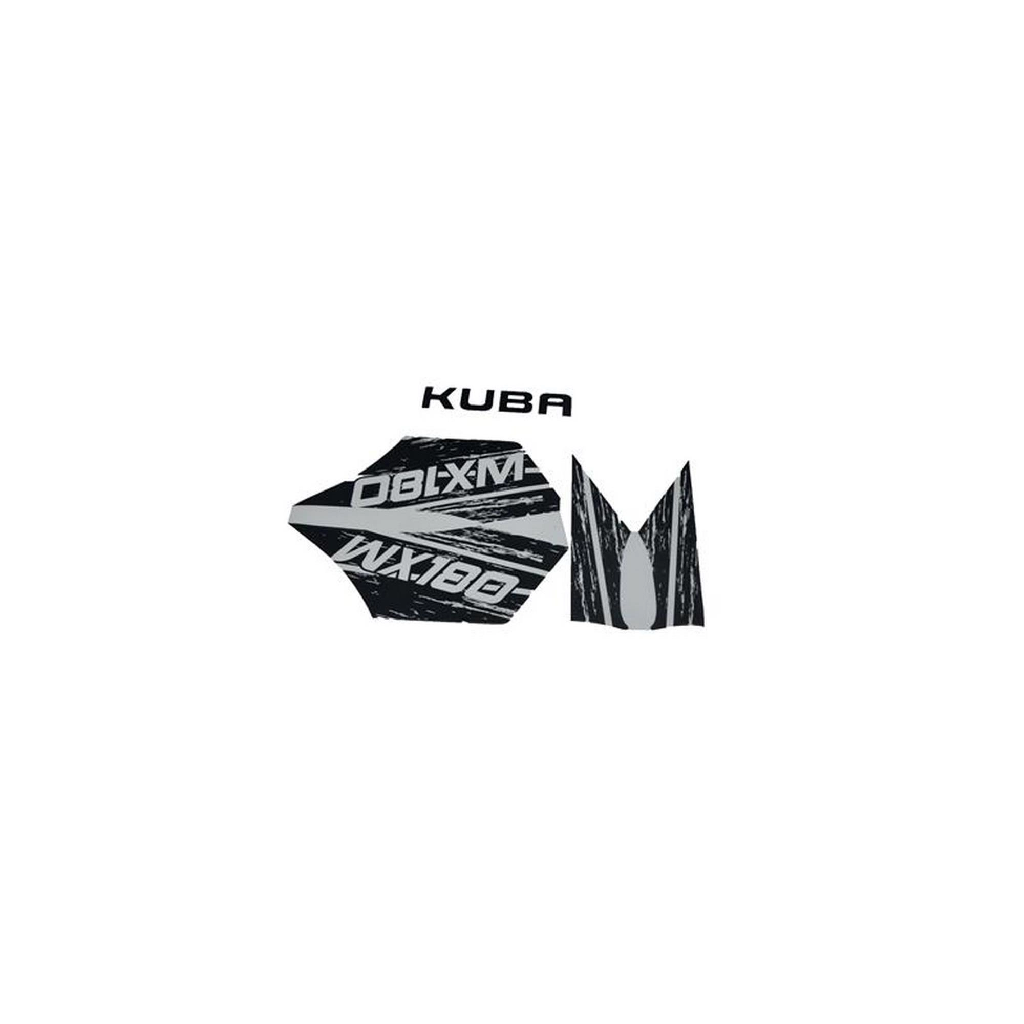 KUBA W180 STICKER SET SİYAH #KM 80642